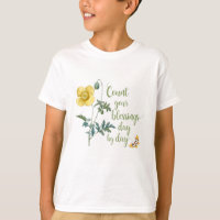 Count your blessings - vintage Yellow poppy