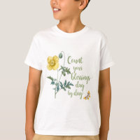 Count your blessings - vintage Yellow poppy