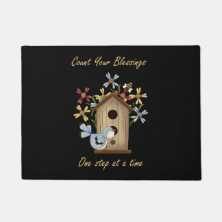 Count Your Blessings Welcome Mat (pick your color)