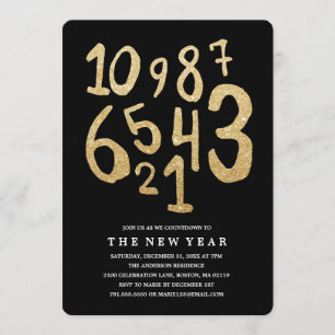 Countdown New Year's Eve Party Invitation