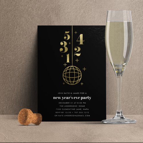 Countdown  New Years Eve Party Invitation