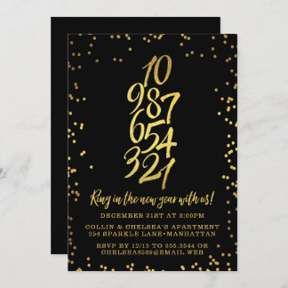 Countdown New Year's Eve Party Invitation