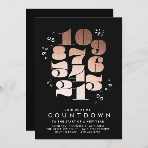 Countdown _ New Years Eve Party Invitation