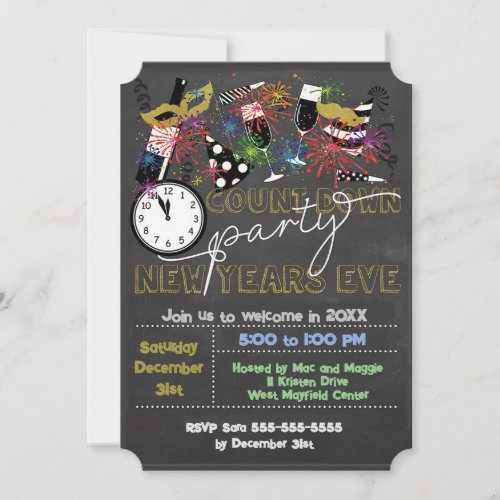 Countdown Party Invitation