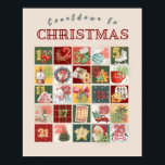 Countdown to Christmas Advent Calendar Wall Art<br><div class="desc">Celebrate this Holday season with our Christmas collection of wall decor!</div>