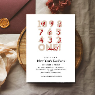 Countdown to New Year's Eve Party Invitation