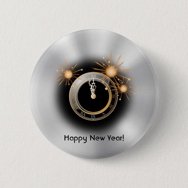 Countdown to the New Year Button (Front)