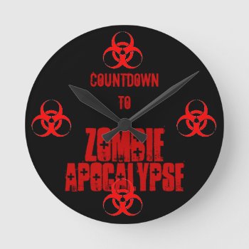 Countdown To Zombie Apocalypse Clock by viperfan1 at Zazzle