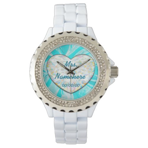 Countdown Wedding Watch for Bride Add Name Dates