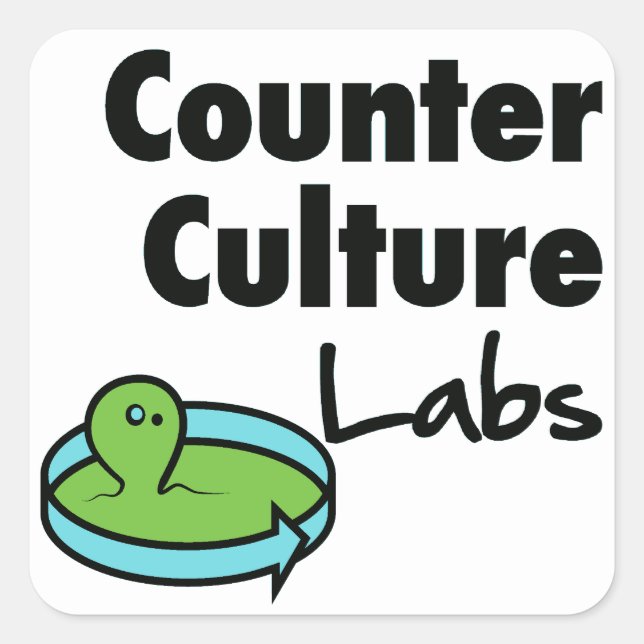 Counter Culture Labs square logo Sticker (Front)