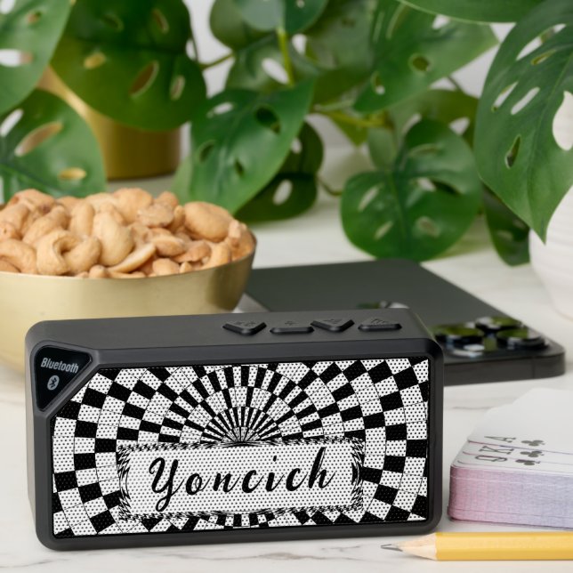 Counter Spirals by Kenneth Yoncich Bluetooth Speaker (Insitu(Table))