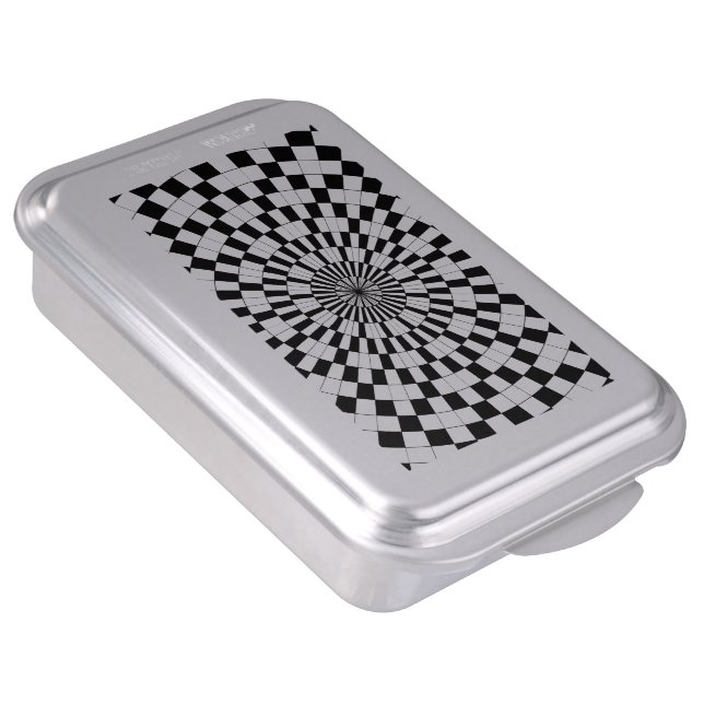 Counter Spirals by Kenneth Yoncich Cake Pan (Side)