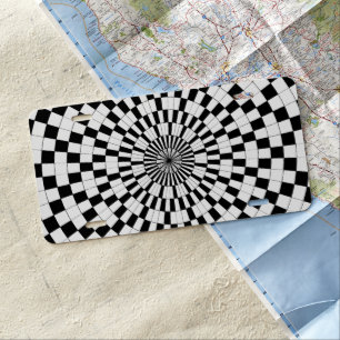 Counter Spirals by Kenneth Yoncich License Plate