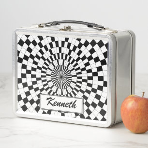 Counter Spirals by Kenneth Yoncich Metal Lunch Box