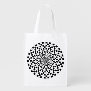 Counter Spirals by Kenneth Yoncich Reusable Grocery Bag
