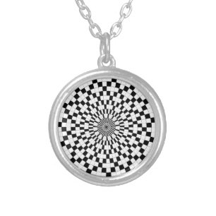 Counter Spirals by Kenneth Yoncich Silver Plated Necklace