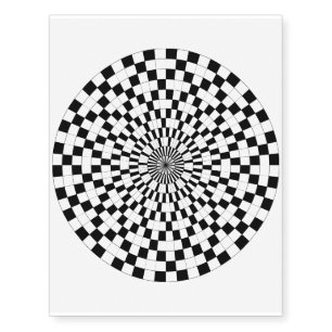 Counter Spirals by Kenneth Yoncich Temporary Tattoos