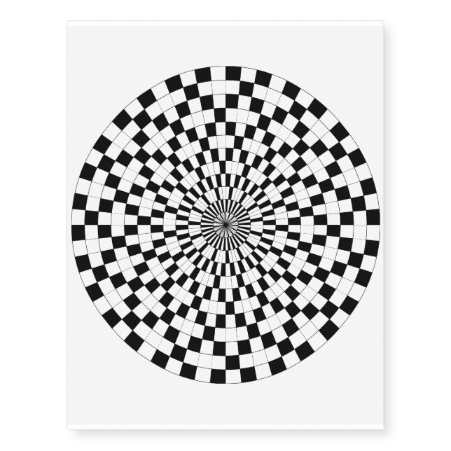 Counter Spirals by Kenneth Yoncich Temporary Tattoos (Front)