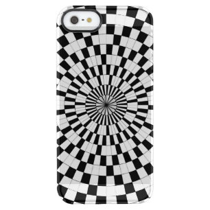 Counter Spirals by Kenneth Yoncich Clear iPhone SE/5/5s Case