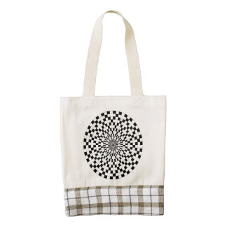 Counter Spirals Zazzle HEART Tote Bag