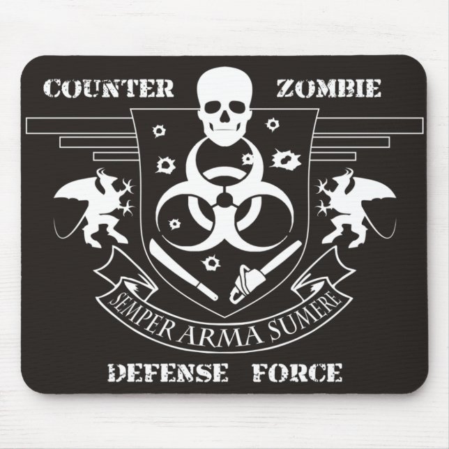 Counter Zombie Defense Force Mouse Pad (Front)