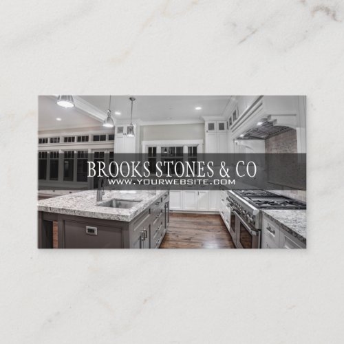 Countertops Home Remodeling Construction Business Business Card
