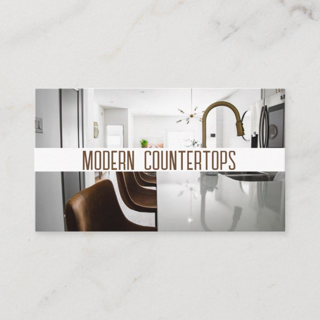 Countertops Kitchen Remodeling  Business Card (Front)