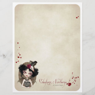 Countess Nocturne Gothic Letterhead Stationery