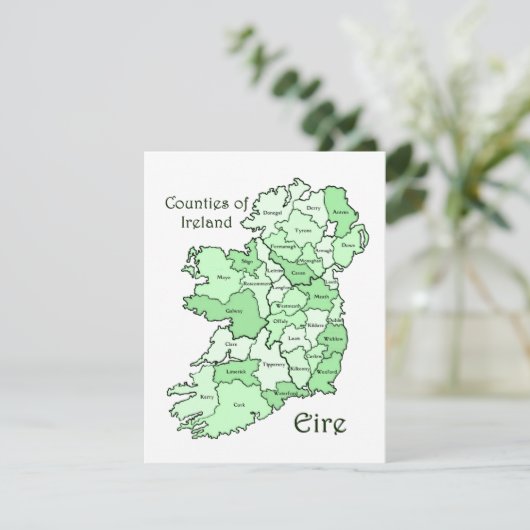 Counties of Ireland Map (Standing Front)
