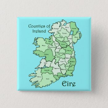 Counties Of Ireland Map Button by Pot_of_Gold at Zazzle