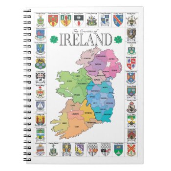 Counties Of Ireland Notebook by grandjatte at Zazzle