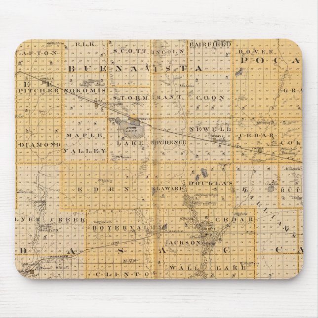 Counties of Pocahontas, Cherokee Mouse Pad (Front)