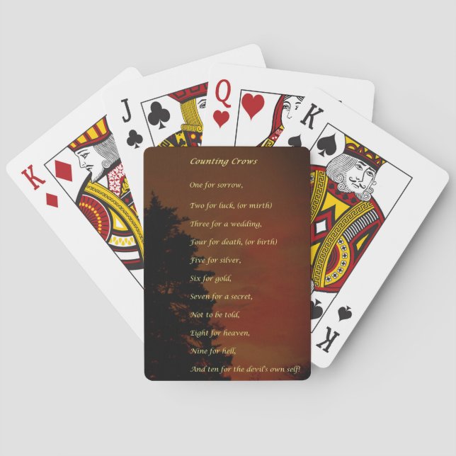 Counting Crows Poker Cards (Back)