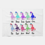 Counting French Poodle Kitchen Towel at Zazzle