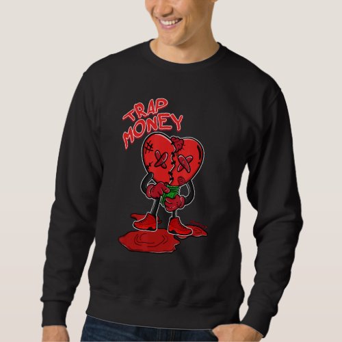 Counting Heart Chile Red 9s Matching Sweatshirt