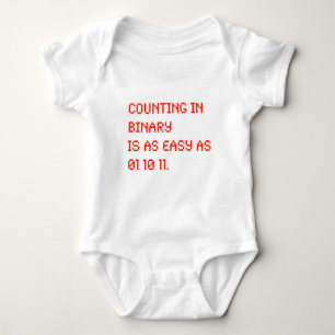 Counting in Binary Baby Bodysuit