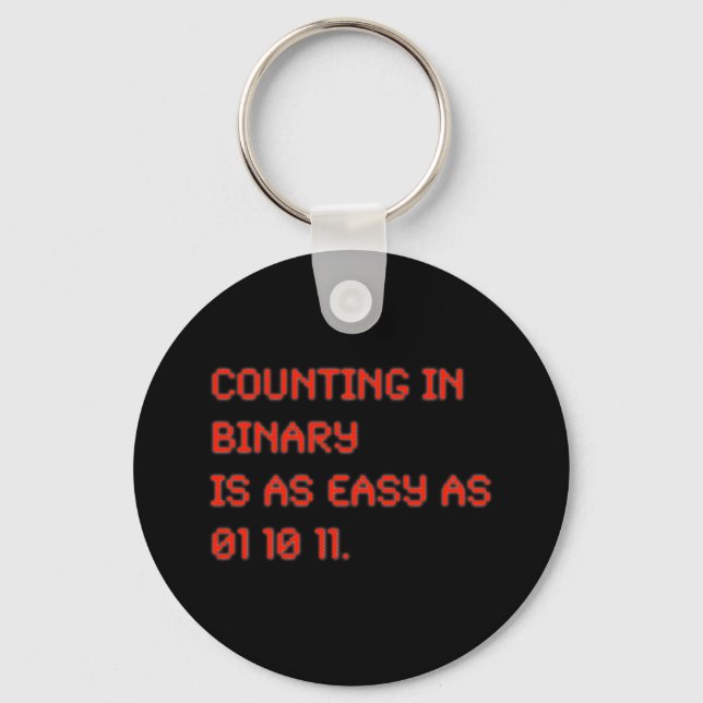 Counting in Binary Keychain (Front)