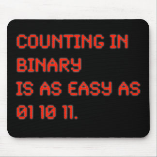Counting in Binary Mouse Pad