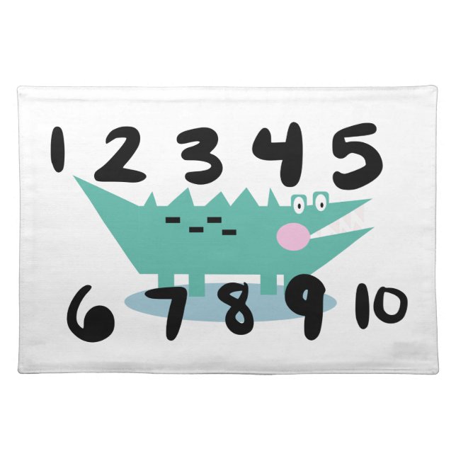 Counting Mat Learning Alligator  Numbers  (Front)