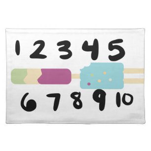 Counting Mat Learning Ice Cream Numbers