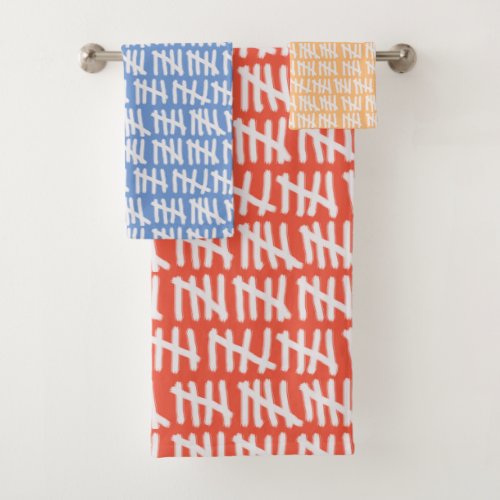 Counting Prison Days on Any Color Bath Towel Set