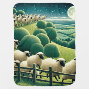Counting Sheep Baby Blanket