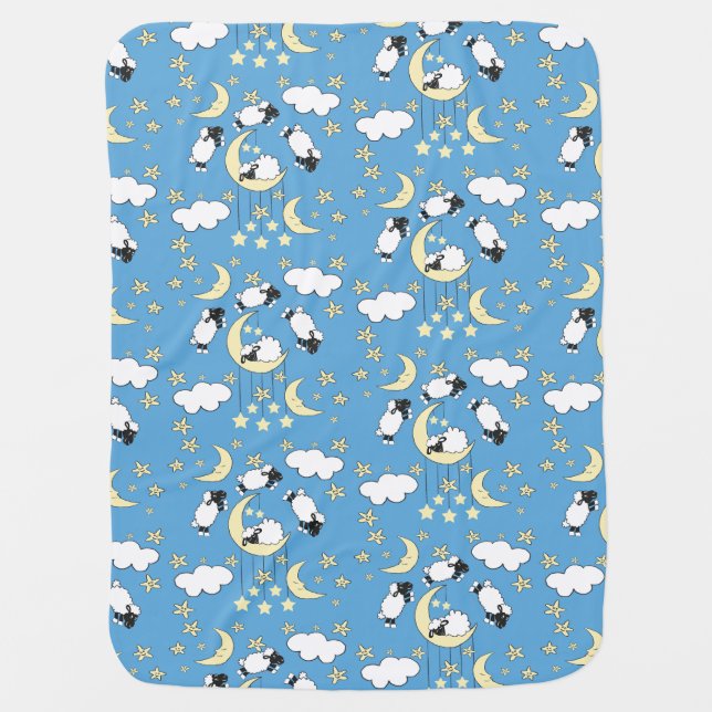 Counting sheep baby blanket 1 (Front)