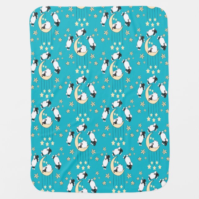 Counting sheep baby blanket 7 (Front)