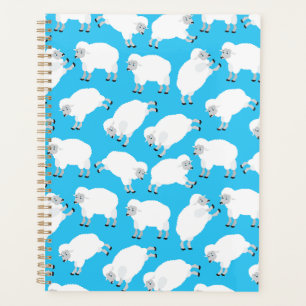 Counting Sheep Blue Nursery Pattern Planner