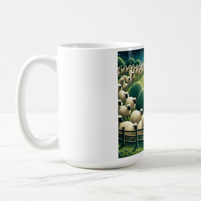 Counting Sheep Coffee Mug (Left)