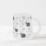Counting Sheep Frosted Glass Coffee Mug at Zazzle