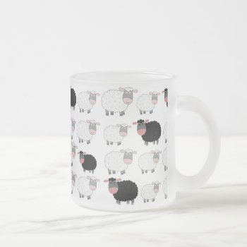 Counting Sheep Frosted Glass Coffee Mug by mail_me at Zazzle