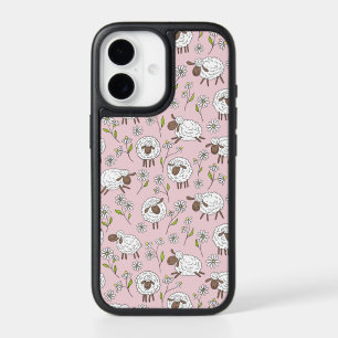 Counting sheep on cotton candy pink iPhone 17 case