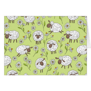 Counting sheep on honney dew green cards
